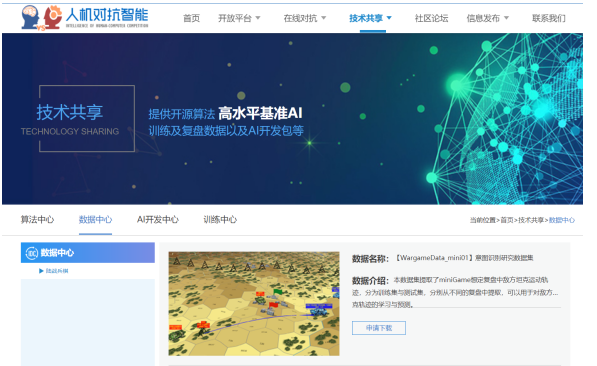 人机对抗智能门户网站新增陆战兵棋意图识别研究数据集WargameData_mini01